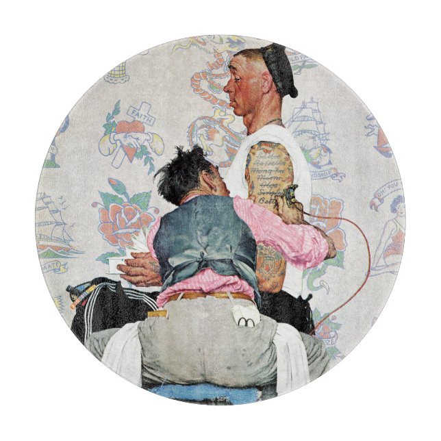 Tattoo Artist Schneidebrett (Vorderseite)