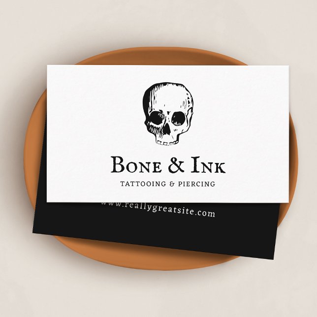 Tattoo Artist Skull Visitenkarte (Von Creator hochgeladen)