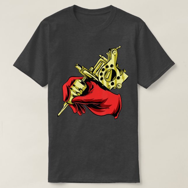 Tattoo Artist Tattooist Tinte Master Machine Ink T-Shirt (Design vorne)