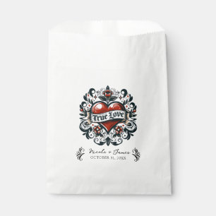 Tattoo-Aufkleber für wahre Liebe Herz Hochzeit Geschenktütchen