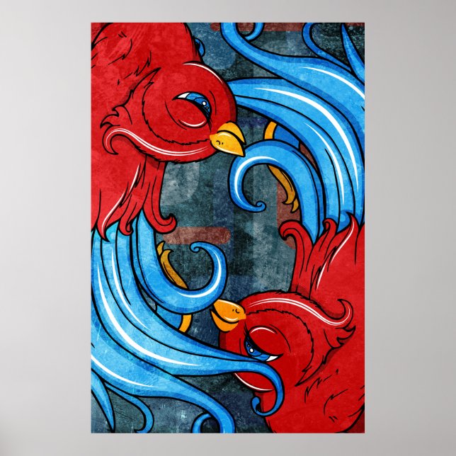 Tattoo Birds Poster (Vorne)