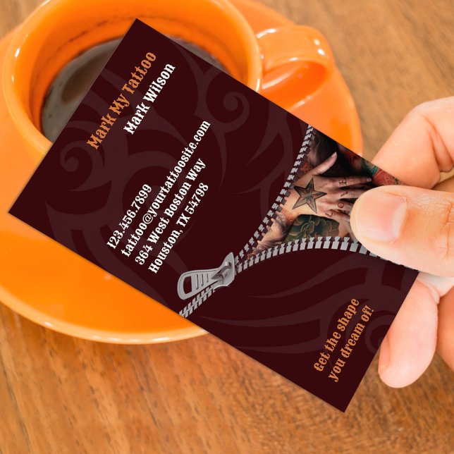 Tattoo Business Card Visitenkarte (Von Creator hochgeladen)