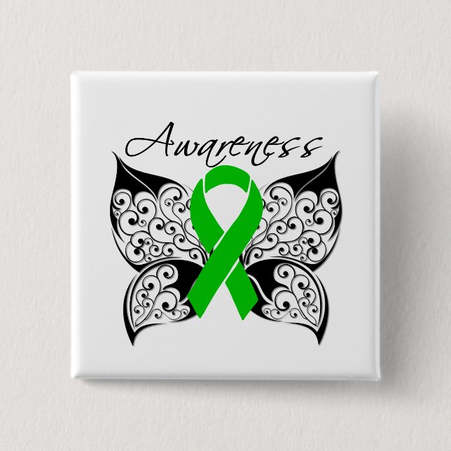 Tattoo Butterfly Awareness - Cerebral Palsy Button (Vorderseite)
