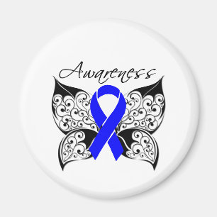 Tattoo Butterfly Awareness - Colon Cancer Magnet
