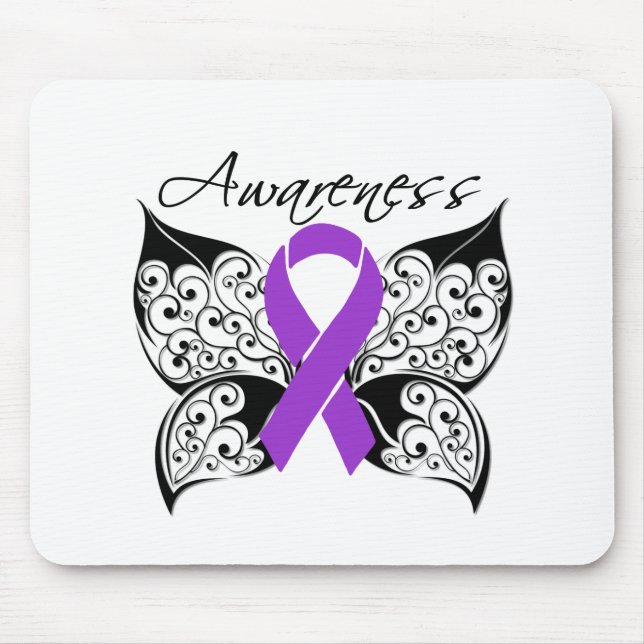 Tattoo Butterfly Awareness - Epilepsy Mousepad (Vorne)