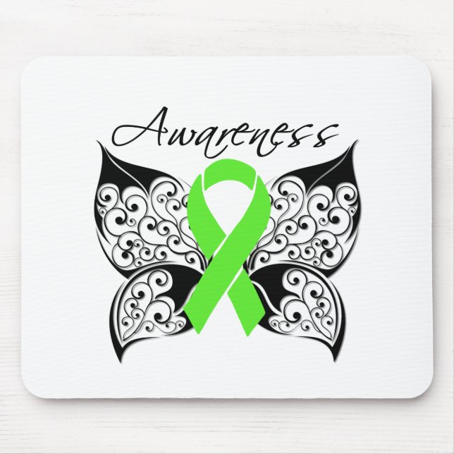 Tattoo Butterfly Awareness - Lymphoma Mousepad (Vorne)