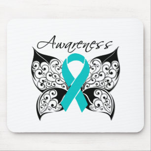 Tattoo Butterfly Awareness - Ovarialkarzinom Mousepad