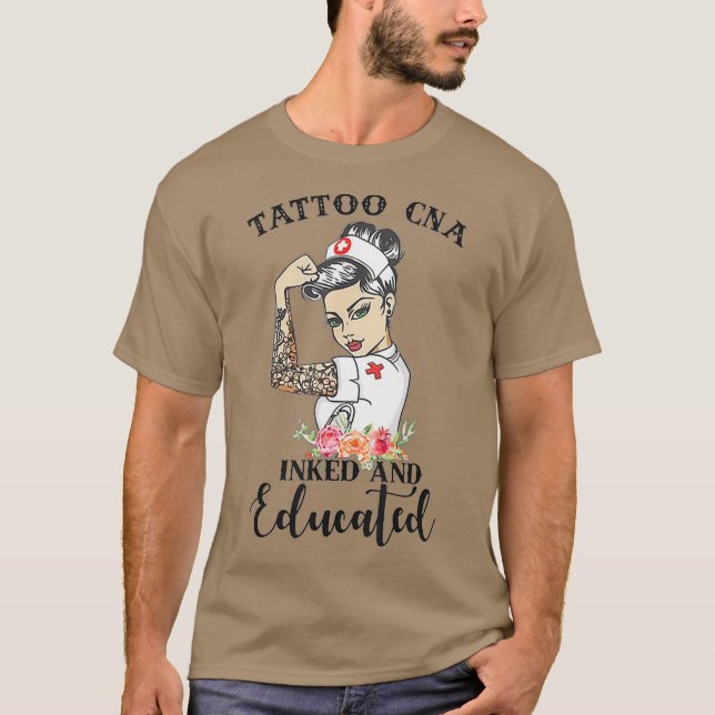 Tattoo CNA eingefärbt und ausgebildet starke weibl T-Shirt (Vorderseite)