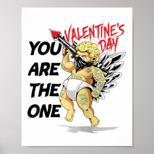 Tattoo Cupid Liebe, Freundin, Hochzeitstag Poster