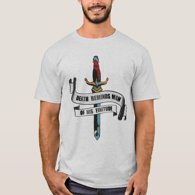 Tattoo Dolch Dolch Tomorrow may never c T-Shirt (Vorderseite)