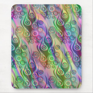 Tattoo Flammen & Kreise Muster + Ihr Backgr. Mousepad