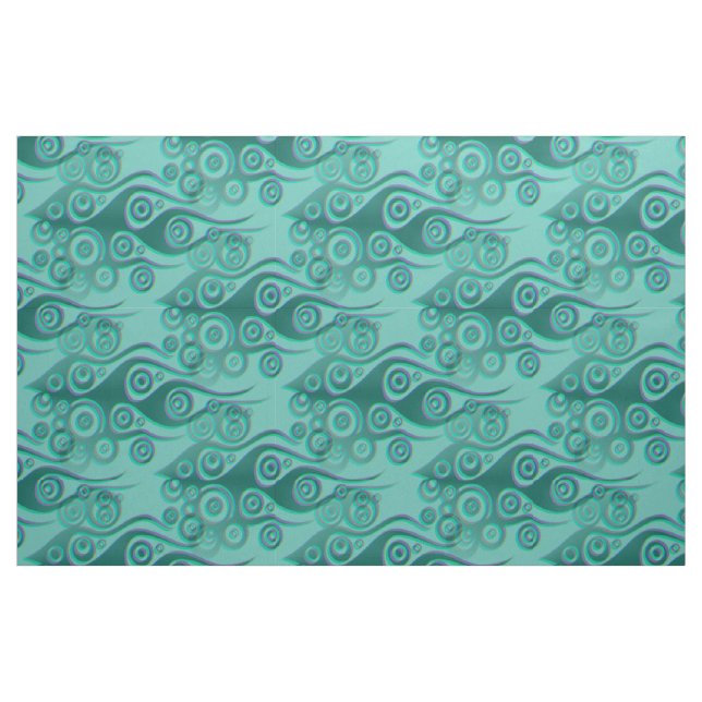 Tattoo Flammen & Kreise Muster + Ihr Backgr. Stoff (Fat Quarter (45,7 x 55,9 cm))