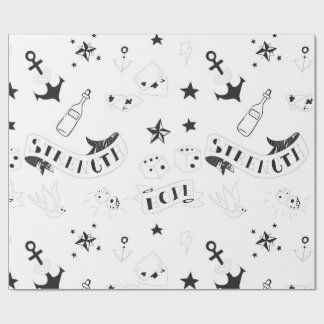 Tattoo-Flash-Hoffnungs-Aufkleber Geschenkpapier