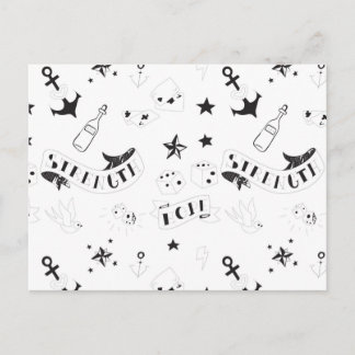 Tattoo-Flash-Hope-Aufkleber Feiertagspostkarte