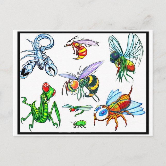 Tattoo Flash Postcard Postkarte (Vorderseite)