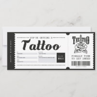 Tattoo-Geschenkgutschein Ticket Gutschein Zertifik