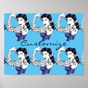 Tattoo Girl Arm Up Thunder_Cove Poster