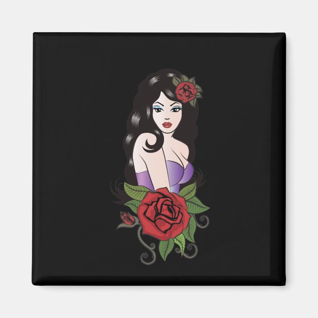 Tattoo Girl Magnet (Vorne)