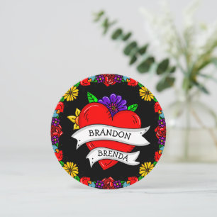 Tattoo Graffiti Art Wedding Einladung