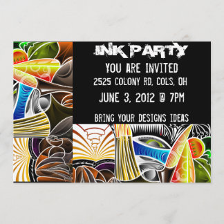 Tattoo Ink Party Einladungen
