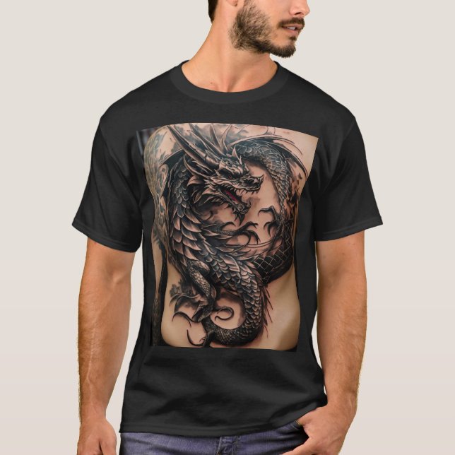 Tattoo Inspiriert DragonT-Shirts für Rebels&Dreame T-Shirt (Vorderseite)