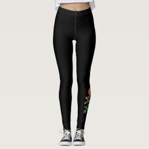Tattoo-inspiriert Rosa Rubiginosa Leggings