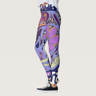 Tattoo-Katze-Zucker-Schädel-Leggings Leggings