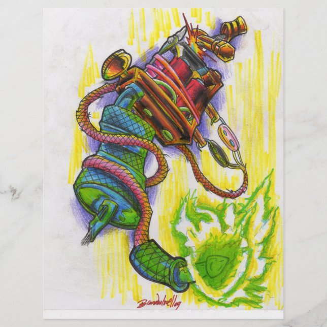 Tattoo-Maschine (Vorderseite)