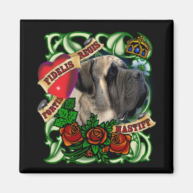Tattoo Mastiff Magnet (Vorne)