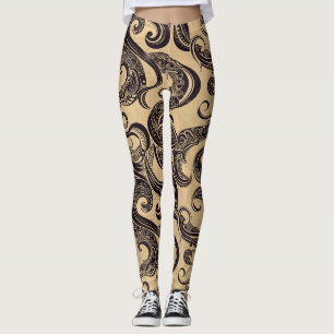 Tattoo-Muster Leggings