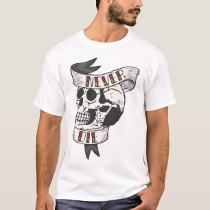 Tattoo nevdie Todeskopf Crane Banderole Cita T-Shirt