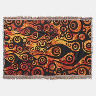 Tattoo Pattern ART - Flammen & Kreise + Ihre Idee Decke