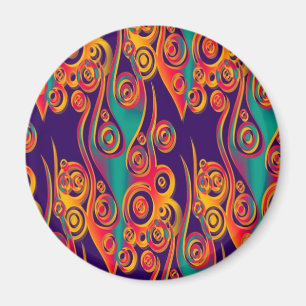 Tattoo Pattern Art - Flammen & Kreise Magnet