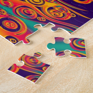 Tattoo Pattern Art - Flammen & Kreise Puzzle