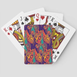 Tattoo Pattern Art - Flammen & Kreise Spielkarten