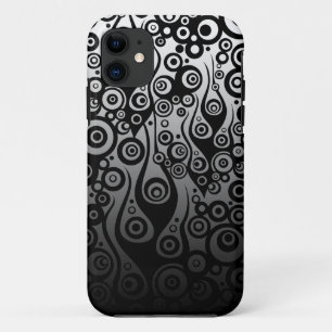 Tattoo Pattern ART - Schwarze Flammen & Kreise Case-Mate iPhone Hülle