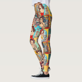 Tattoo Pinup Leggings - Cool