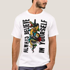 Tattoo Serpent Crane Todeskopf T-Shirt