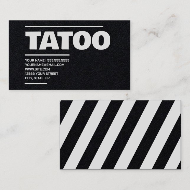 Tattoo Shop Visitenkarte (Vorne/Hinten)