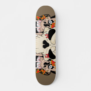 Tattoo Skull Aight Ball Old School Skateboard