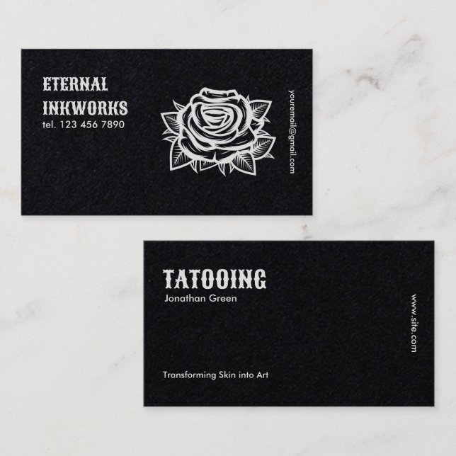 Tattoo Studio Visitenkarte (Vorne/Hinten)
