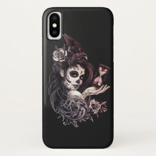 Tattoo Style Zuckerhut Girl mit Vogel Tote Beutel Case-Mate iPhone Hülle
