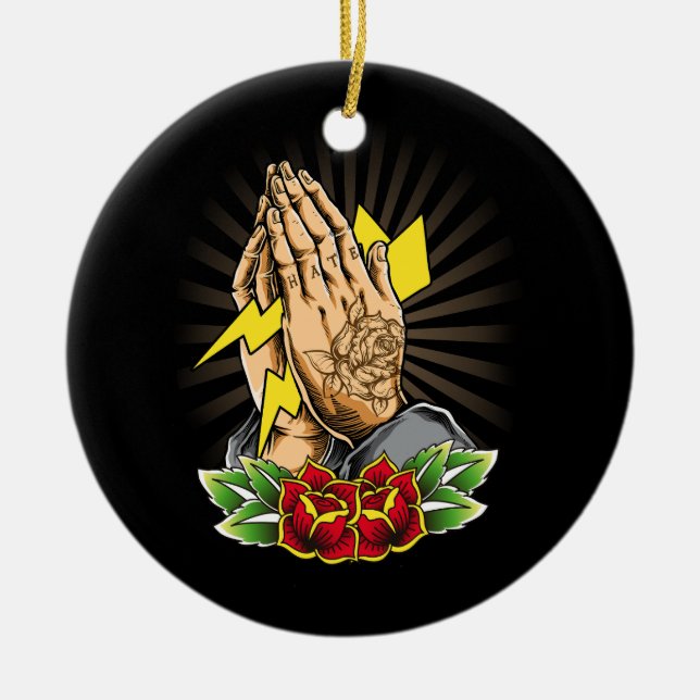 Tattoo Tattoing Tribal Symbol Künstler Prachen Lig Keramik Ornament (Vorne)