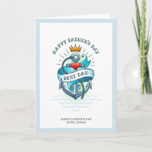 Tattoo Vater Anchor   Vatertagskarte Karte