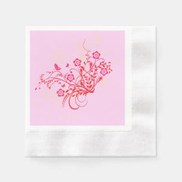 Tattoo von Blume - Napkins Serviette