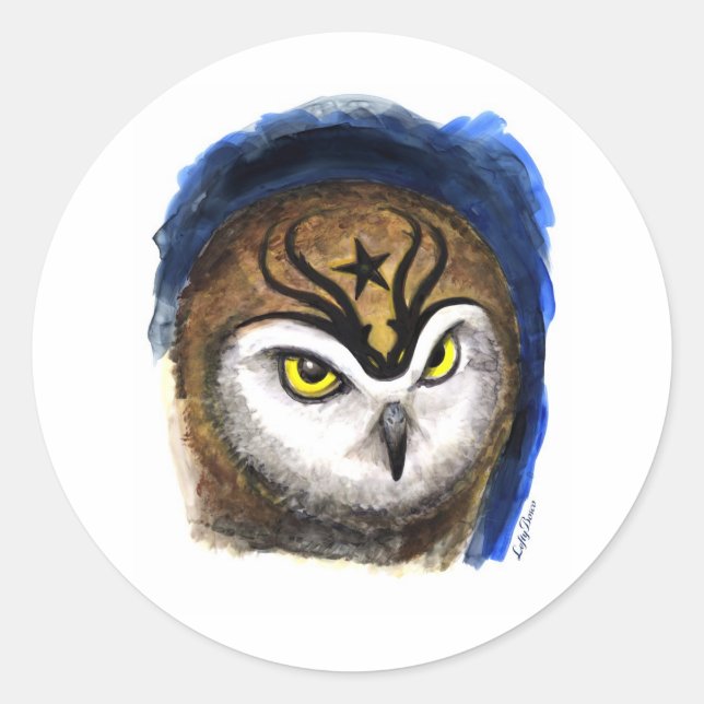 Tattoo Who Runder Aufkleber (Vorderseite)