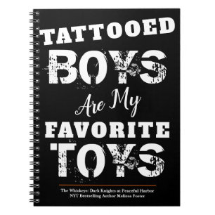 Tattooed Boys 6.5" x 8.75" Notebook Notizblock