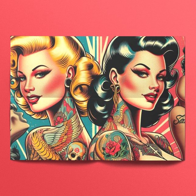 Tattooed Button-up Girls Seidenpapier (Von Creator hochgeladen)