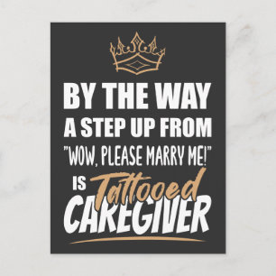 Tattooed Caregiver ist das Ultimate in Appeal. Ges Postkarte