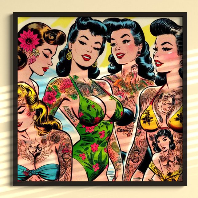Tattooed Comic Girls Poster (Von Creator hochgeladen)